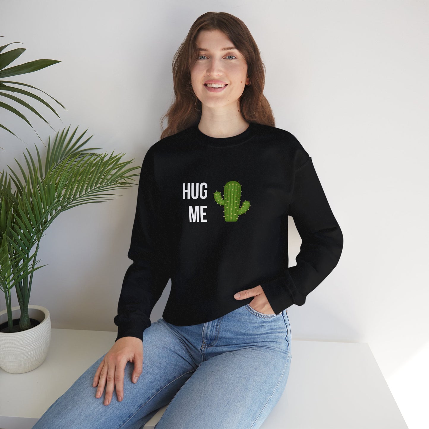 Hug Me Kaktus Sweatshirt Unisex