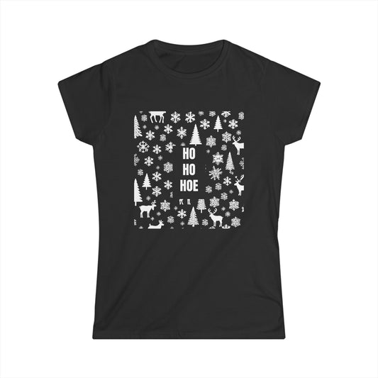 Ho Ho Hoe Damen T-Shirt Weihnachten